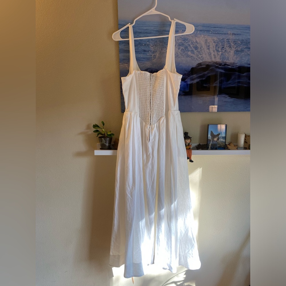 Reformation White Midi Dress - Picture 2 of 6